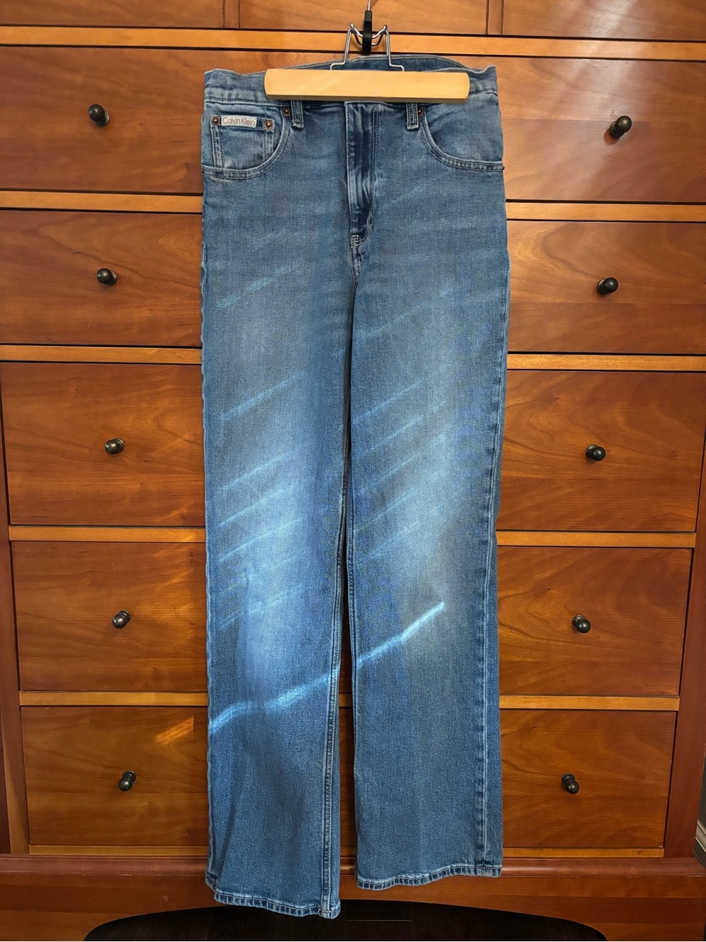 Calvin Klein Women's Medium Blue Bootcut Jeans